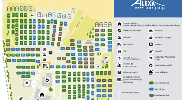 Mapa kempingów nad morzem bałtyckim. Znajdź idealne miejsce na wakacje, od parceli standard po nadmorskie.